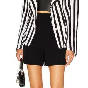 REVOLVE Norma Kamali Elephant Pleat Shorts - Black - Size XS